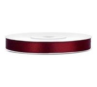 ruban satin double face 6mmx25m lie de vin - générique ts6-082 Marron G
