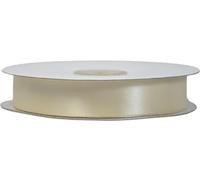 Ruban satin double face Ivoire 25 mm x 50 mètres