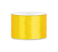 Ruban satin jaune 5 cm x 25 m