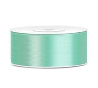Ruban satin vert menthe 2,5 cm x 25 m