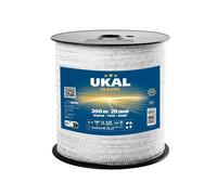 Ruban Ukal Classic 20 mm Blanc 0,02x200 m