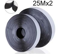 Rubans Adhésifs, Bande Agrippantes Adhésives Extra Fort Ruban Adhésif Scratch Hook Loop Double Face Autocollant 25M x 20mm(nior)
