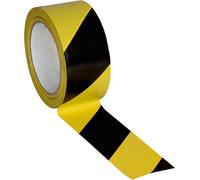 Rubans de marquage au sol, extrêmement résistants, rouleau : 50 mm x 33 m, version bicolore, jaune-noir, unité d'emballage : 1 ROL