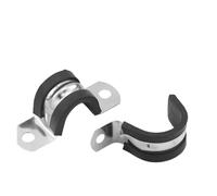Rubber Lined P-Clip for Hose & Cable Mounting | Soft Rubber Liner Simple Grip for Pipe & Cable Fastening(160mm 1pc)