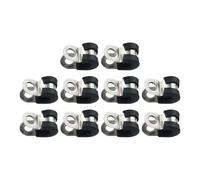 Rubber Lined P-Clip for Secure Pipe Cable Fastening | Tight Grip Minimizes Tubing Movement and Wear(8mm)