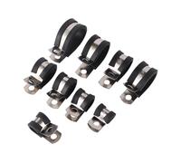 Rubber Lined P-Clip Hose Clamp | Soft Rubber Liner Simple Grip for Pipe & Cable Fastening(20mm)