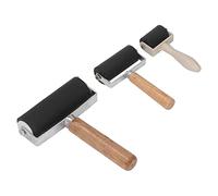Rubber RollerArt Craft RollerPrintmaking Craft Brayer for Printmaking Print Ink Stamping Tools Supplies 3Pcs Brayer Roller Rubber Brayer Paint Brush
