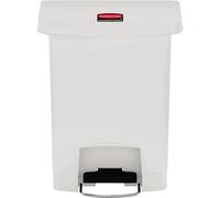 Collecteur déchets à pédale Slim Jim 30 litres - Blanc