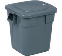 RUBBERMAID Bac polyvalent gris 151,5l PE L595xL595xH730mm - FG353600GRAY