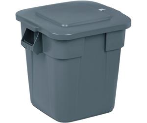 RUBBERMAID Bac polyvalent gris 151,5l PE L595xL595xH730mm - FG353600GRAY