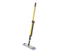Rubbermaid Commercial HYGEN™ - HYGEN - Kit de Balai à impulsions en Aluminium Jaune, poignée de 147,3 cm, Cadre de 45,7 cm, pour sols