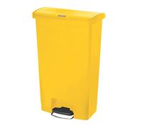 Rubbermaid Commercial Products 1883577 Collecteur à Pédale en Résine Version Large 68 l Jaune