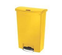 Rubbermaid Collecteur de déchets à pédale Slim Jim 50 L Jaune