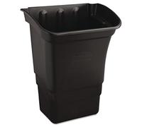 Rubbermaid Commercial Products Bac à déchets pour chariot de service 30 L Noir - Accessoire Poubelle Robuste Pour Chariot de Transport, Poignées Supérieures - FG335388BLA