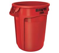 RUBBERMAID Bidon polyvalent rouge 121l PE extérieur-Ø560xH692mm - FG263200RED