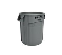 Rubbermaid Commercial Products Brute Collecteur Ventilé | Poubelle à Déchets Industriels en Plastique | 76 L, Gris