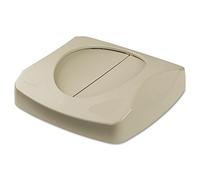 Rubbermaid Commercial Products Commercial FG268988BEIG Imprenable carré Poubelle avec couvercle basculant - Parent, beige, 1
