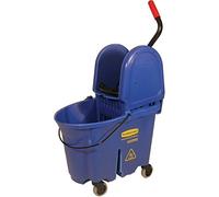 Rubbermaid Commercial Products Commercial Products FG757888BLUE Système de Lavage Hautes Performances avec Combo de Presse 33,12 L Wavebrake, Bleu