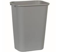 Rubbermaid Commercial Products Corbeille de Bureau | Plastique résistant, Format compact, Empilable | 39 L, Gris