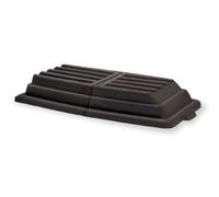 Rubbermaid Commercial Products Couvercle pour chariots cubiques et conteneurs basculants Noir 0,378 l