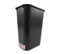 Rubbermaid Commercial Products Fg295700Bla Corbeille à papier de bureau en résine plastique, 41 litres, noir