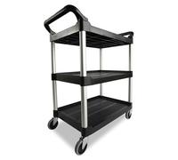 Rubbermaid Chariot multifonction FG342488BLA 3 étagères Noir