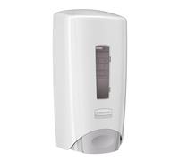 Rubbermaid Commercial Products Flex Distributeur Manuel de Savon | Dosage réglable | Recharges scellées | Levier antimicrobien | Montage mural | 1 000 à 1 300 ml, Blanc