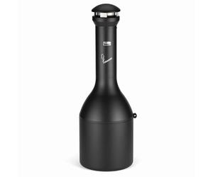 Rubbermaid Commercial Products Infinity Genie Cendrier Extérieur sur Pied | Grand Bac de Rétention pour Cigarettes | Noir