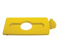 Rubbermaid Commercial Products Slim Jim 2007881 Couvercle pour bouteilles et canettes Jaune