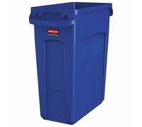 Rubbermaid Collecteur de déchets Slim Jim 60 litres ventilé Bleu