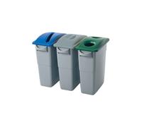 Rubbermaid Commercial Products Slim Jim poubelle couvercle vert 288 x 518 x 70 mm