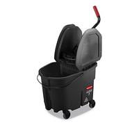 Rubbermaid Commercial WaveBrake 2.0® Seau à serpillière et essoreuse, Noir (1863898)