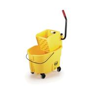 Rubbermaid Commercial WaveBrake Seau et essoreuse latérale 26 Quarts, Jaune (FG748000)