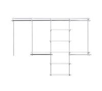 Rubbermaid Configurations Armoire personnalisée et Panier métallique Kit d'étagère et de Suspension 121,9 cm. Blanc