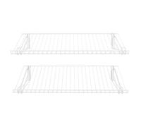 Rubbermaid Étagères en métal Blanc 66 cm