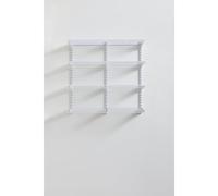 Rubbermaid Pantry Système de Rangement pour Placard de 91,4 cm, métal, Blanc, 4 étagères