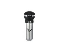 Rubbermaid rubbermaid cendrier mural infinity, rond, argent / noir noir