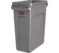 Rubbermaid - Slim Jim avec fentes d'aération 60 litres - Polyéthylène - Beige