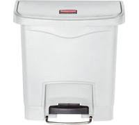 Rubbermaid Step-on Poubelle Slim Jim 15 L Blanc