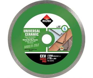 RUBI 30949 Diamond Blade general ceramic continuous (CEV) 250 SUPERPRO, Gris, 250 mm