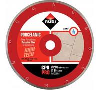 RUBI 30964 Diamond Disc gres Feinsteinzeugfliese J-SLOT (CPX) 200 PRO, Grau, 200 x 25,4 x 1,6 mm