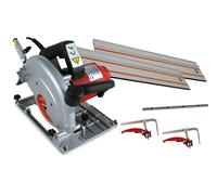 RUBI | Kit Scie Circulaire 1800W | Coupes Précises pour matériaux de grands formats | Coupe à sec et à eau de la céramique et pierre naturelle | Disque 180 mm | Kit TC-180 230V 50Hz