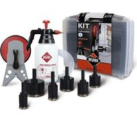 Rubi Kit perçage humide Foragres – trépans diamant 20, 28, 35, 43, 50, 65 mm + guide + Hydronetter