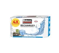 Rubson - 4 recharges parfum neutre pour absorbeur d'humidité Basic - anti-humidité et anti-odeur - Lot de 4 recharges ultra absorbantes