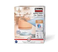 Rubson Aero 360°, 1 Déshumificateur d'air 20 m²+ 1 Recharge 450g, Pêche | Absorbeur d'humidité, Réduit humidité et odeur, Anti-Moisissures, Sans électricité, Recharge dure 2 mois, Pièce jusqu'à 20m²
