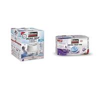 Rubson AÉRO 360° Absorbeur d'Humidité spécial Salle de Bain, Déshumidificateur anti-odeur et anti-humidité, inclus 1 recharge neutre et 4 recharges à la lavande de 450 g