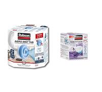 Rubson AERO 360° Recharges en tabs neutres pour absorbeur d'humidité, 2 x 450 g & Rubson Sensation Relax, 2 Recharges universelles de 300 gr, 3-en-1 anti-odeur, parfum lavande, Standard