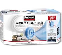 Rubson AERO 360° Recharges en tabs neutres pour absorbeur d'humidité, recharges pour déshumidificateurs AERO 360° ultra absorbantes et anti odeurs, 4 x 450 g