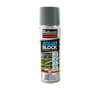 Rubson – Spray d'étanchéité Aquablock Gris 300 ml, caoutchouc liquide séchage rapide