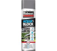 Rubson Aquablock Spray d'étanchéité exterieure, Caoutchouc, 300ml, Gris | Colmate fuites & fissures, Étanche, Adhérence multi-matériaux, Revêtement d'étanchéité, Caoutchouc liquide, Séchage rapide